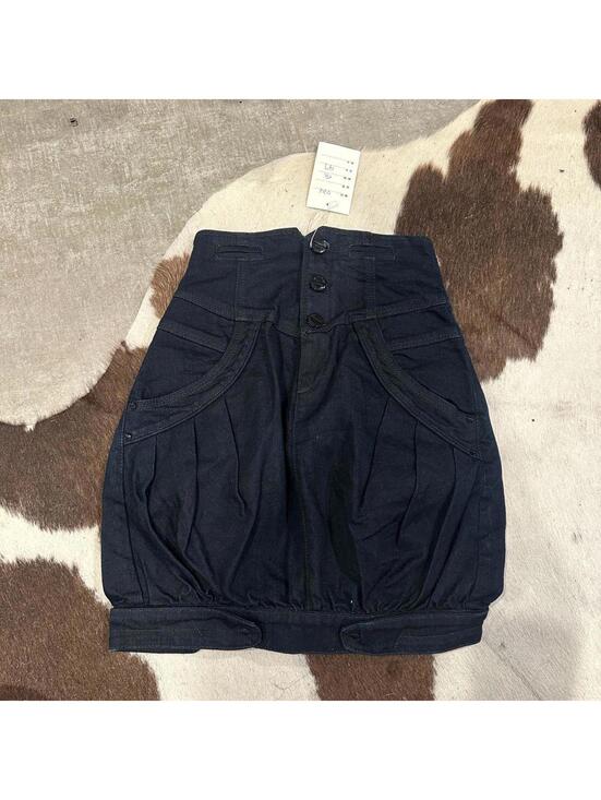 Guess Dresses & Skirts - Vintage Guess Jeans Dark Wash Denim Bubble Mini Skirt Size 24